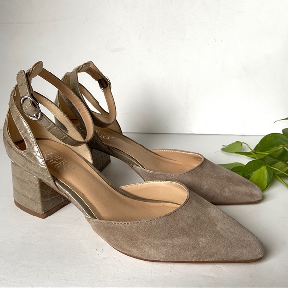 Franco Sarto Shoes - Franco Sarto • Taupe Block Heels